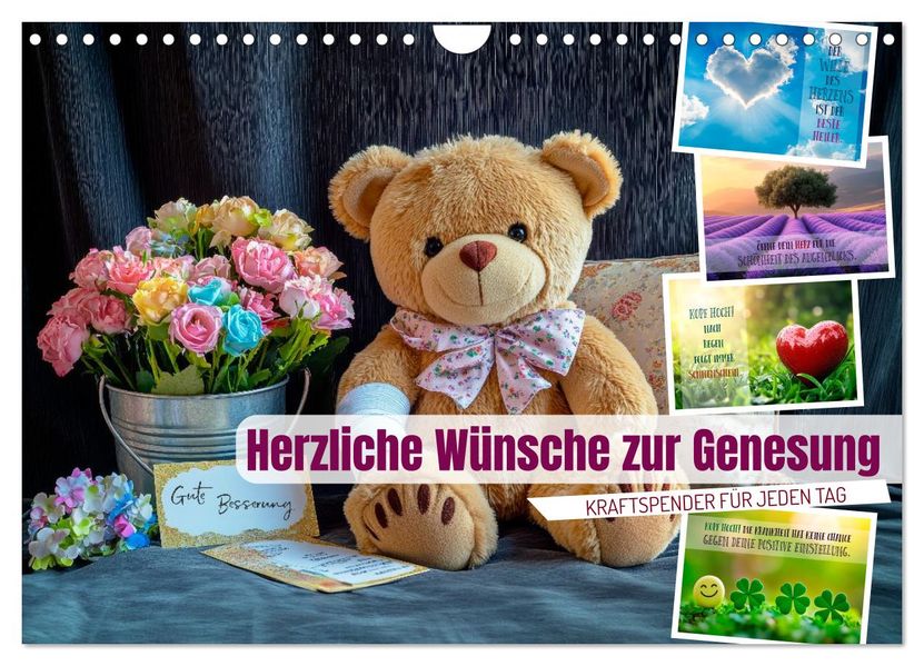 Herzliche Wünsche zur Genesung (Wandkalender 2026 DIN A4 quer) CALVENDO Monatskalender