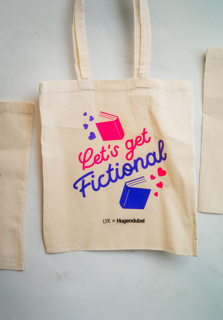 Stoffbeutel Lets get Fictional (Liebe auf den ersten Satz)