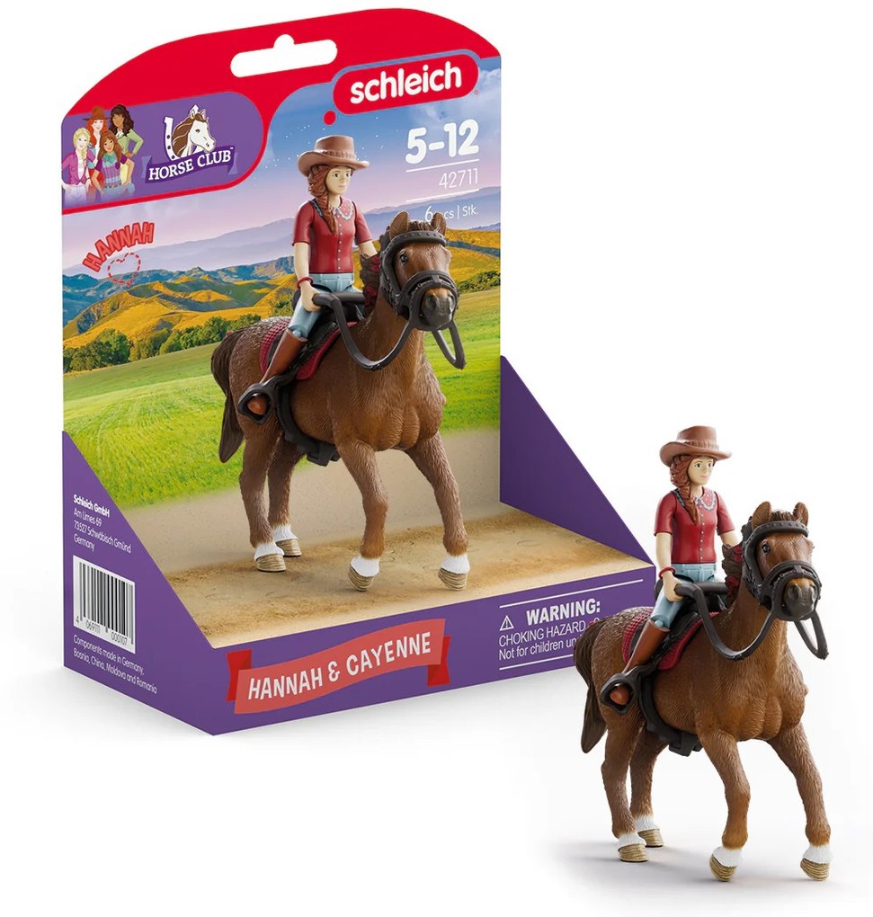 Schleich 42711 - Horse Club Hannah & Cayenne Spielset