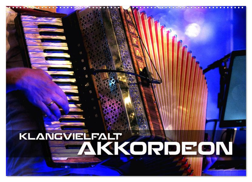 Klangvielfalt Akkordeon (Wandkalender 2026 DIN A2 quer) CALVENDO Monatskalender