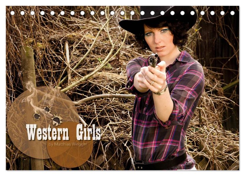Western Girls (Tischkalender 2026 DIN A5 quer) CALVENDO Monatskalender