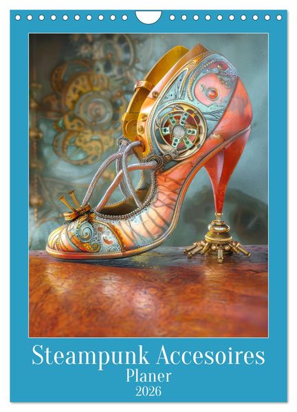 Steampunk Accesoires - Planer (Wandkalender 2026 DIN A4 hoch) CALVENDO Monatskalender