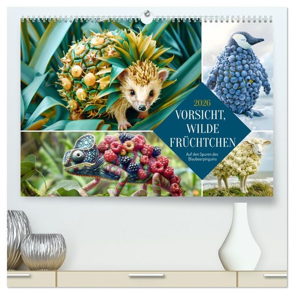 Vorsicht Wilde Früchtchen (hochwertiger Premium Wandkalender 2026 DIN A2 quer) Kunstdruck in Hochglanz