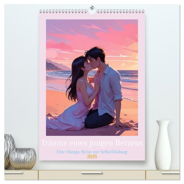 Träume eines jungen Herzens - Eine Manga-Reise zur Selbstfindung (hochwertiger Premium Wandkalender 2026 DIN A2 hoch) Kunstdruck in Hochglanz