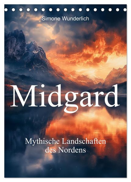 Midgard - Mythische Landschaften des Nordens (Tischkalender 2026 DIN A5 hoch) CALVENDO Monatskalender