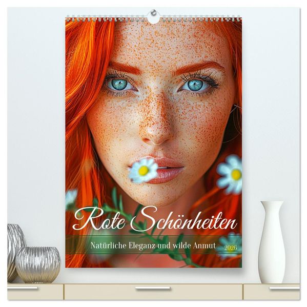 Rote Schönheiten. Natürliche Eleganz und wilde Anmut (hochwertiger Premium Wandkalender 2026 DIN A2 hoch) Kunstdruck in Hochglanz