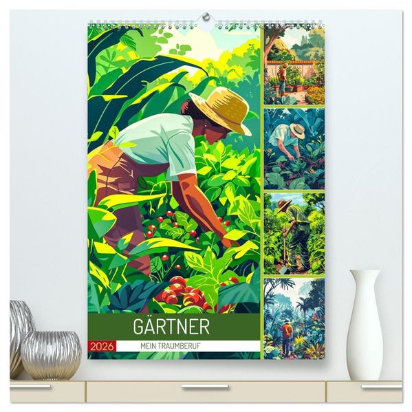 Gärtner - Mein Traumberuf (hochwertiger Premium Wandkalender 2026 DIN A2 hoch) Kunstdruck in Hochglanz