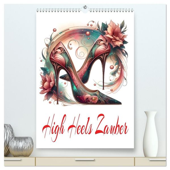 High Heels Zauber (hochwertiger Premium Wandkalender 2026 DIN A2 hoch) Kunstdruck in Hochglanz