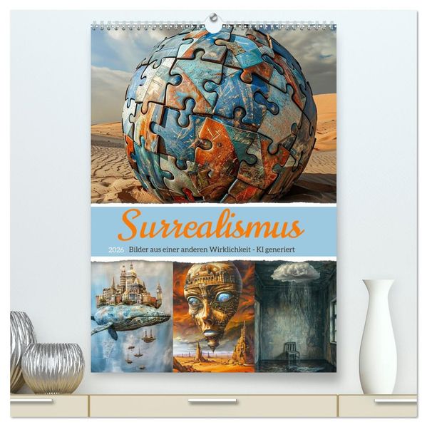 Surrealismus (hochwertiger Premium Wandkalender 2026 DIN A2 hoch) Kunstdruck in Hochglanz