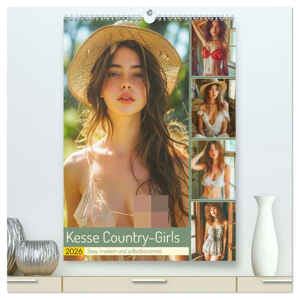 Kesse Country-Girls. Sexy modern und selbstbestimmt (hochwertiger Premium Wandkalender 2026 DIN A2 hoch) Kunstdruck in Hochglanz