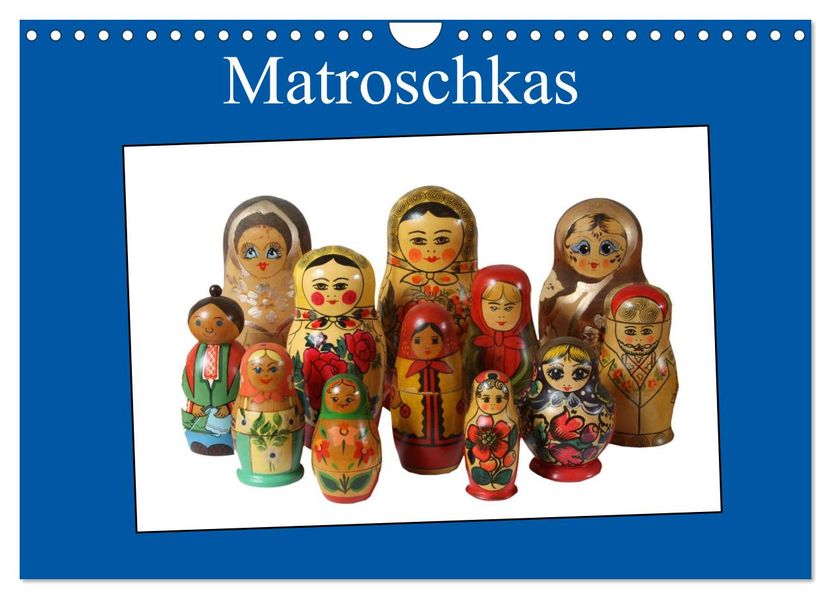 Matroschkas (Wandkalender 2026 DIN A4 quer) CALVENDO Monatskalender