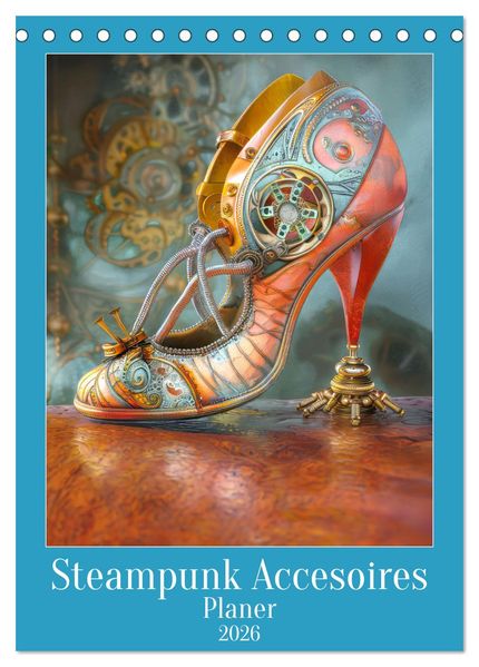 Steampunk Accesoires - Planer (Tischkalender 2026 DIN A5 hoch) CALVENDO Monatskalender