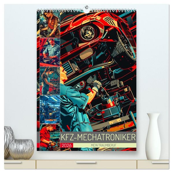 KFZ-Mechatroniker - Mein Traumberuf (hochwertiger Premium Wandkalender 2026 DIN A2 hoch) Kunstdruck in Hochglanz