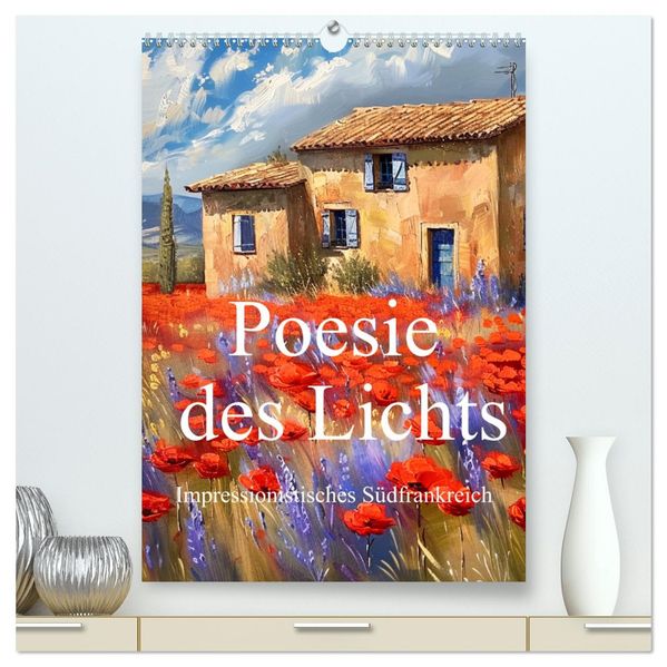 Poesie des Lichts - impressionistisches Südfrankreich (hochwertiger Premium Wandkalender 2026 DIN A2 hoch) Kunstdruck in Hochglanz