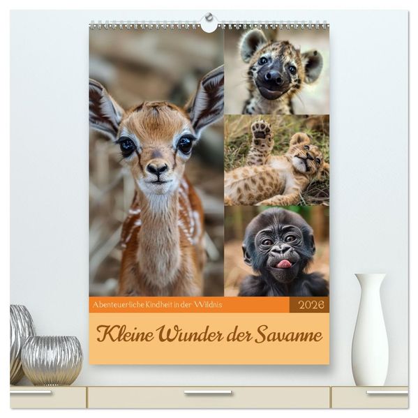 Kleine Wunder der Savanne (hochwertiger Premium Wandkalender 2026 DIN A2 hoch) Kunstdruck in Hochglanz