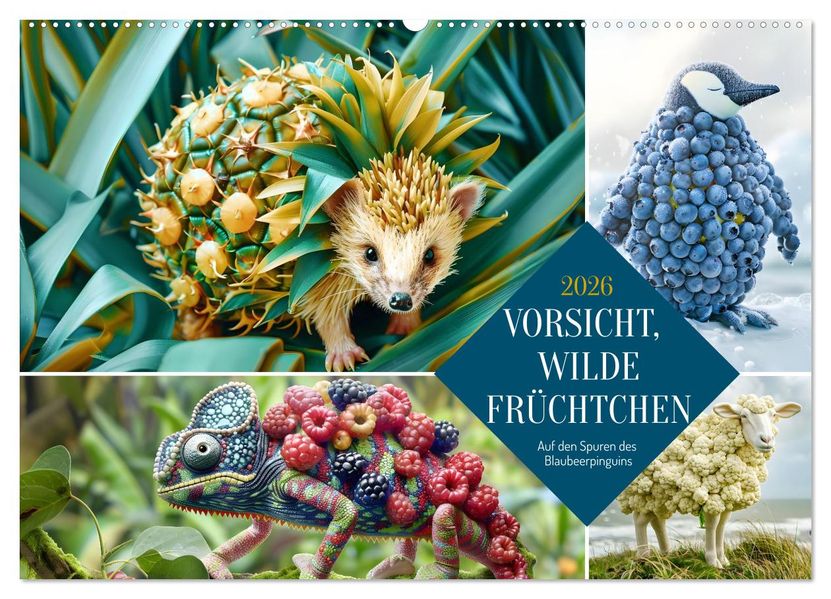 Vorsicht Wilde Früchtchen (Wandkalender 2026 DIN A2 quer) CALVENDO Monatskalender