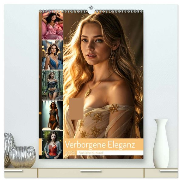 Verborgene Eleganz (hochwertiger Premium Wandkalender 2026 DIN A2 hoch) Kunstdruck in Hochglanz