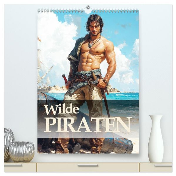 Wilde Piraten (hochwertiger Premium Wandkalender 2026 DIN A2 hoch) Kunstdruck in Hochglanz