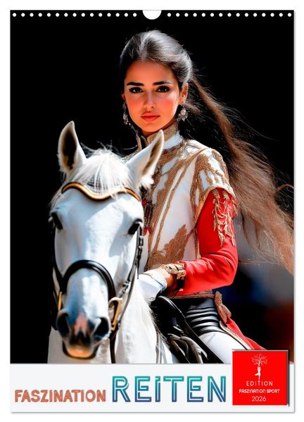 Faszination Reiten (Wandkalender 2026 DIN A3 hoch) CALVENDO Monatskalender