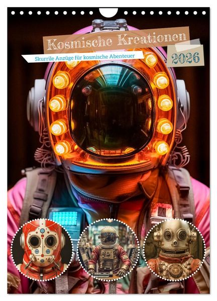 Kosmische Kreationen (Wandkalender 2026 DIN A4 hoch) CALVENDO Monatskalender
