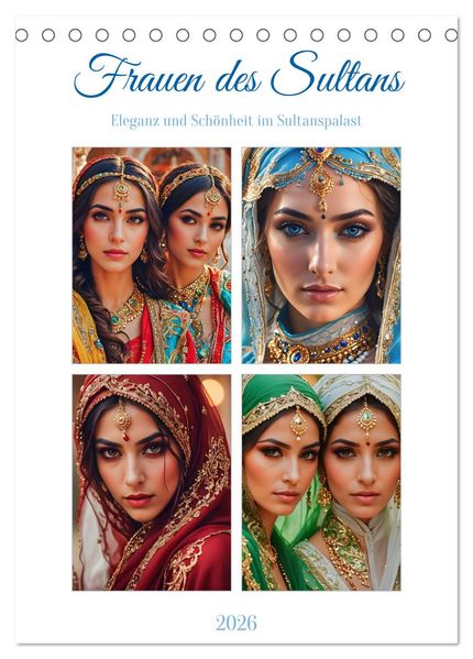 Frauen des Sultans (Tischkalender 2026 DIN A5 hoch) CALVENDO Monatskalender