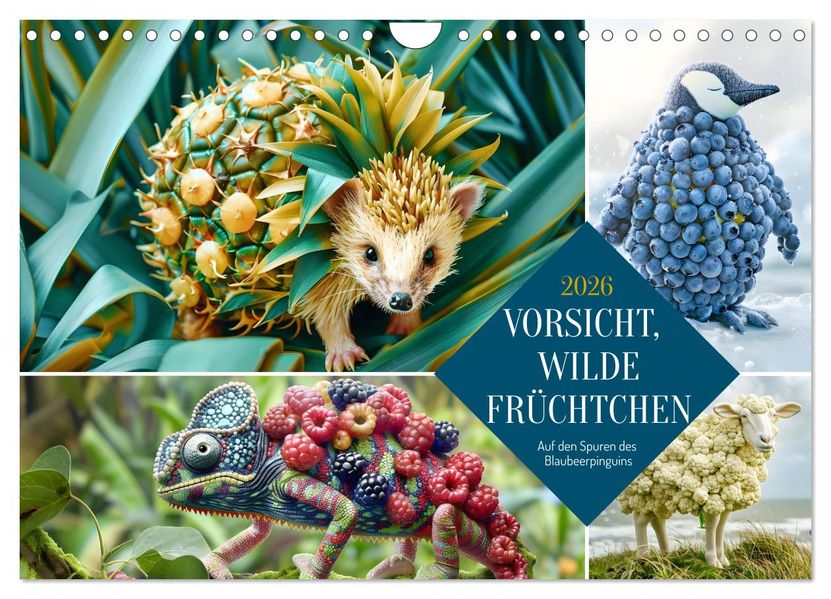 Vorsicht Wilde Früchtchen (Wandkalender 2026 DIN A4 quer) CALVENDO Monatskalender
