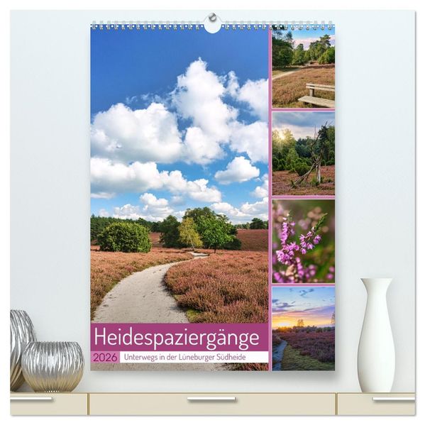 Heidespaziergänge (hochwertiger Premium Wandkalender 2026 DIN A2 hoch) Kunstdruck in Hochglanz