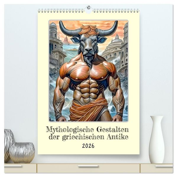 Mythologische Gestalten der griechischen Antike (hochwertiger Premium Wandkalender 2026 DIN A2 hoch) Kunstdruck in Hochglanz