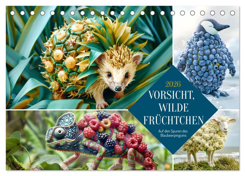 Vorsicht Wilde Früchtchen (Tischkalender 2026 DIN A5 quer) CALVENDO Monatskalender