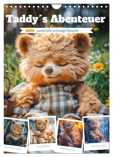 Taddys Abenteuer (Wandkalender 2026 DIN A4 hoch) CALVENDO Monatskalender