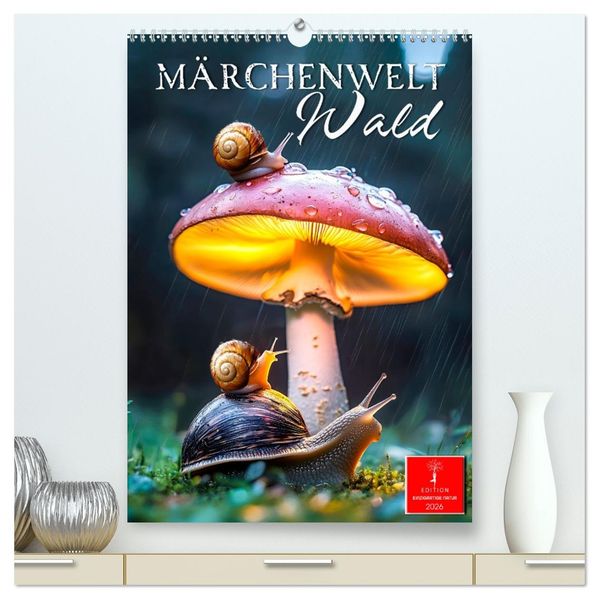 Märchenwelt Wald (hochwertiger Premium Wandkalender 2026 DIN A2 hoch) Kunstdruck in Hochglanz