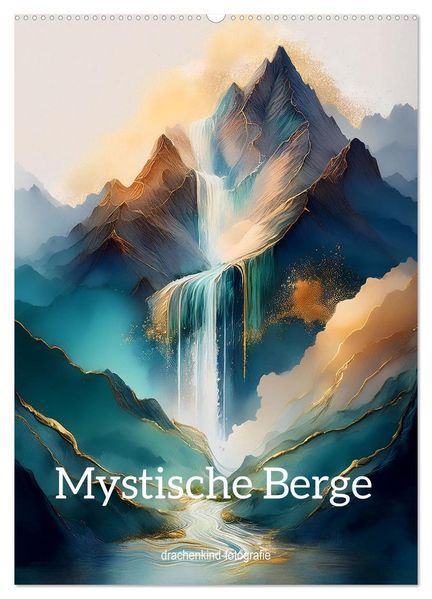 Mystische Berge (Wandkalender 2026 DIN A2 hoch) CALVENDO Monatskalender