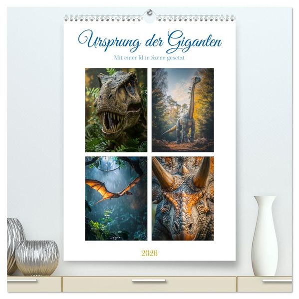 Ursprung der Giganten (hochwertiger Premium Wandkalender 2026 DIN A2 hoch) Kunstdruck in Hochglanz