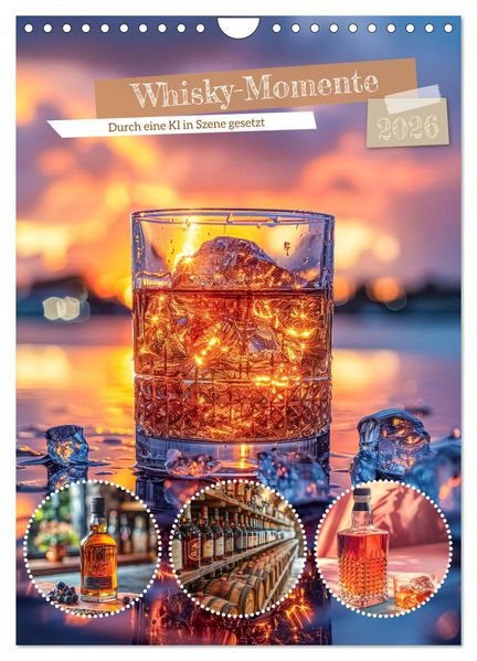 Whisky-Momente (Wandkalender 2026 DIN A4 hoch) CALVENDO Monatskalender