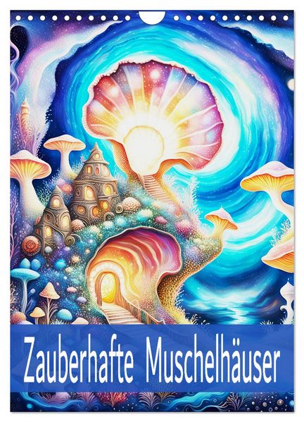 Zauberhafte Muschelhäuser (Wandkalender 2026 DIN A4 hoch) CALVENDO Monatskalender