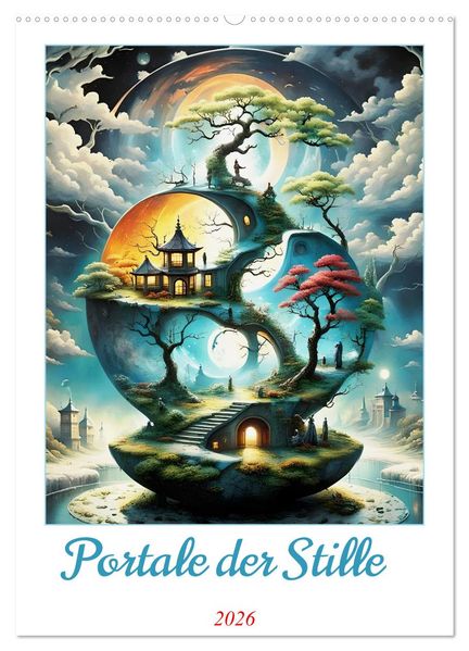 Portale der Stille (Wandkalender 2026 DIN A2 hoch) CALVENDO Monatskalender