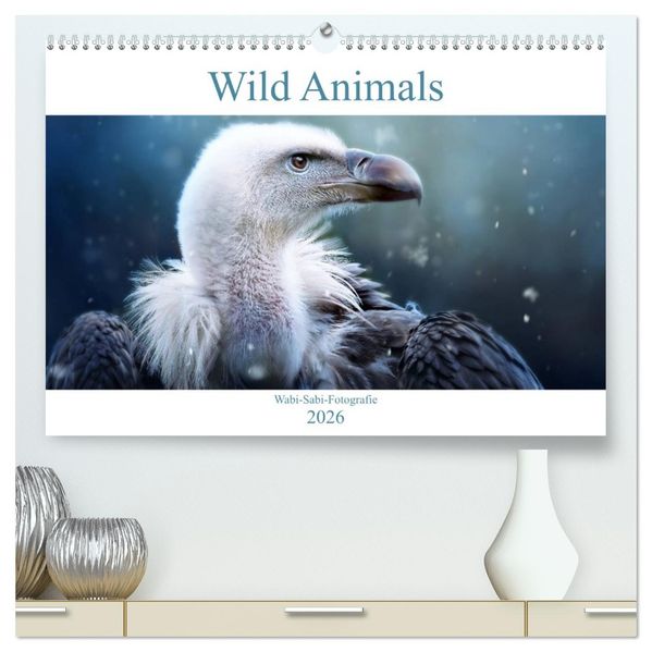 Wild Animals - Wilde Tiere (hochwertiger Premium Wandkalender 2026 DIN A2 quer) Kunstdruck in Hochglanz