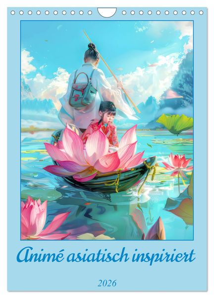 Animé asiatisch inspiriert (Wandkalender 2026 DIN A4 hoch) CALVENDO Monatskalender