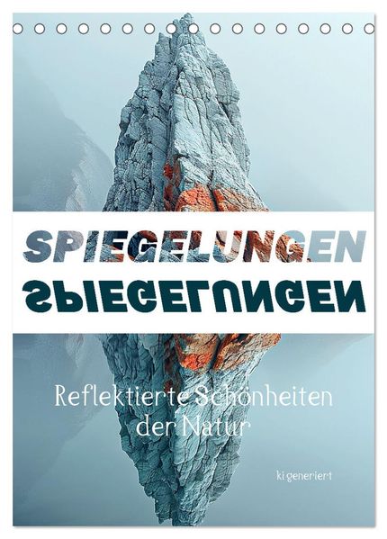 Spiegelungen - Reflektierte Schönheiten der Natur (Tischkalender 2026 DIN A5 hoch) CALVENDO Monatskalender