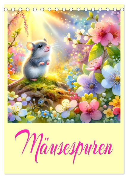 Mäusespuren (Tischkalender 2026 DIN A5 hoch) CALVENDO Monatskalender