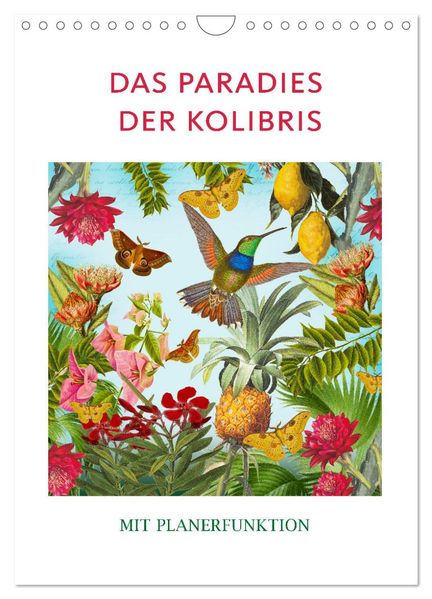 Das Paradies der Kolibris (Wandkalender 2026 DIN A4 hoch) CALVENDO Monatskalender