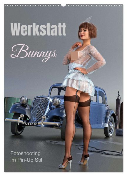 Werkstatt Bunnys (Wandkalender 2026 DIN A2 hoch) CALVENDO Monatskalender