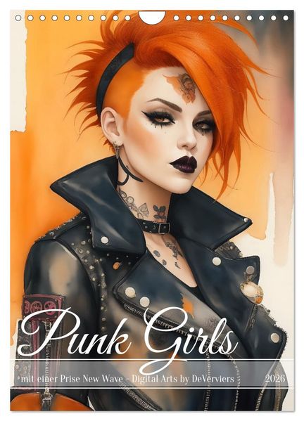 Punk Girls mit einer Prise New Wave (Wandkalender 2026 DIN A4 hoch) CALVENDO Monatskalender