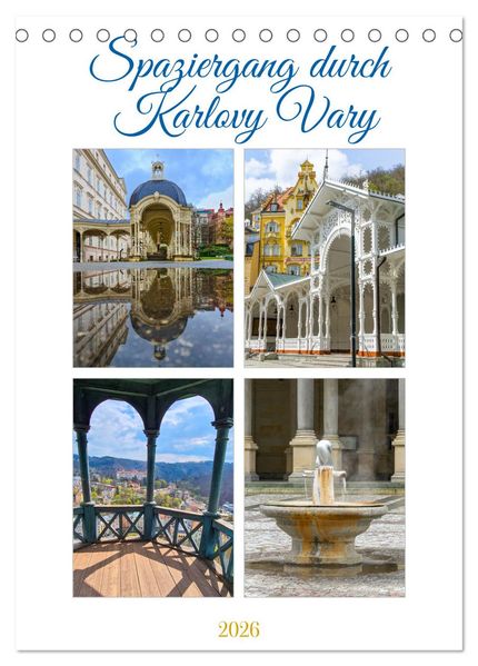 Spaziergang durch Karlovy Vary (Tischkalender 2026 DIN A5 hoch) CALVENDO Monatskalender