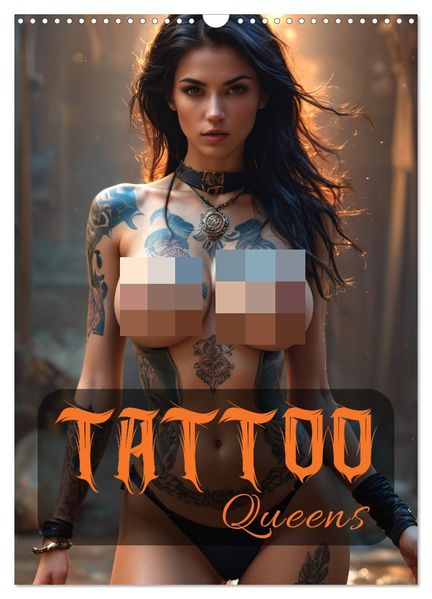 Tattoo Queens (Wandkalender 2026 DIN A3 hoch) CALVENDO Monatskalender