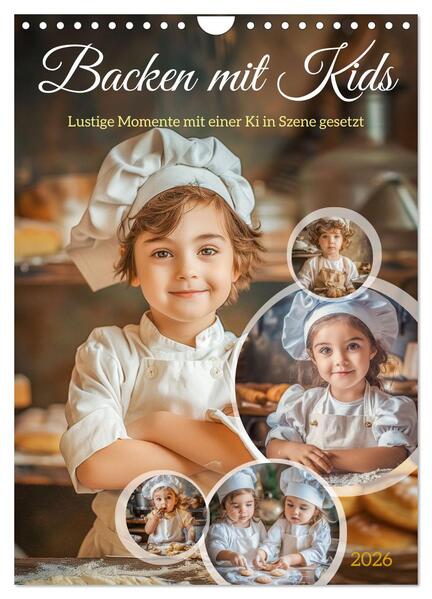 Backen mit Kids (Wandkalender 2026 DIN A4 hoch) CALVENDO Monatskalender