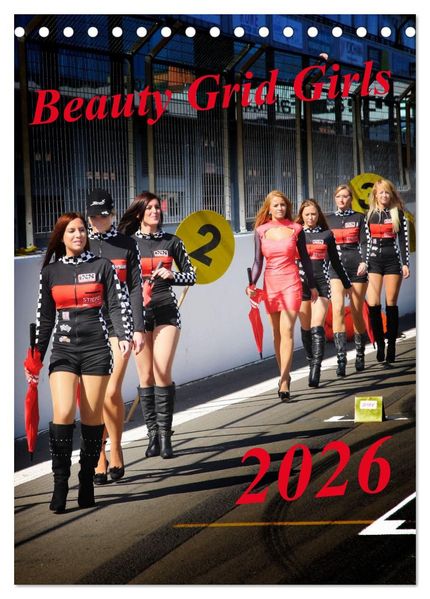 Beauty Grid Girls (Tischkalender 2026 DIN A5 hoch) CALVENDO Monatskalender