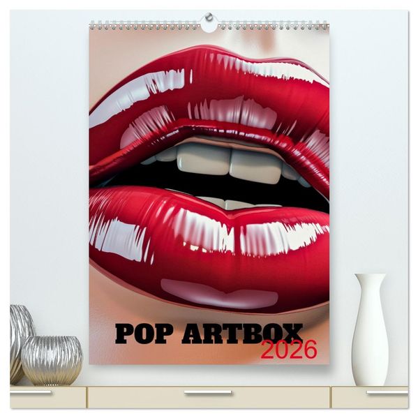Pop Artbox (hochwertiger Premium Wandkalender 2026 DIN A2 hoch) Kunstdruck in Hochglanz