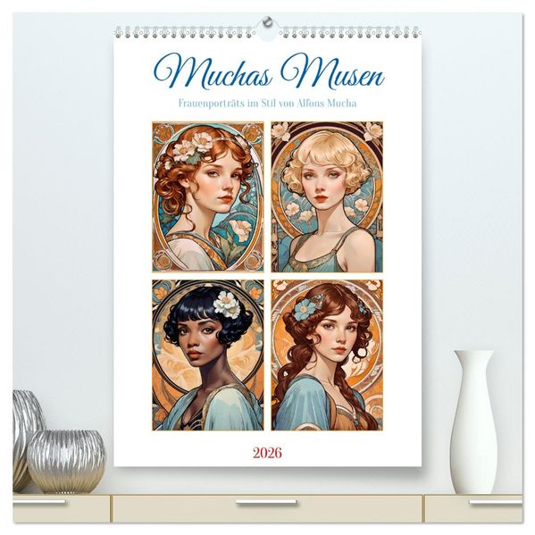 Muchas Musen (hochwertiger Premium Wandkalender 2026 DIN A2 hoch) Kunstdruck in Hochglanz