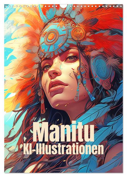 Manitu - KI-Illustrationen (Wandkalender 2026 DIN A3 hoch) CALVENDO Monatskalender